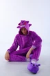 Мужские кигуруми взрослая пижама Kigurumi покемон Генгар Pokemon Gengar Темно-фиолетовый S 145-155 см. (1098) - изображение 3