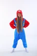 Детские Кигуруми Слип Пижама для Девочек Kigurumi Супер Марио Super Mario Красно-синий 145-155 см. (2054) - изображение 1
