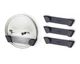 Набор держателей для крышек Joseph Joseph CupboardStore 4 шт Gray 85149 - изображение 1