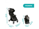 Прогулочная коляска Goody Plus Stroller Black Re-Lux, Chicco (черная), 79877.56 - изображение 5