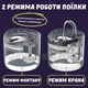Поилка - Питьевой фонтан для котов и собак с фильтром BauTech 2 л (Прозрачный) - изображение 7