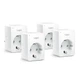 Умная розетка Wi-Fi TP-Link Tapo P100(4-pack) настенная Android/iOS Белый - изображение 1