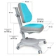 Крісло Mealux Onyx BLG (Y-110 BLG) Блакитний / Сірий - изображение 4
