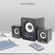 Комп'ютерні стовпчики 2.1 Kisonli U2800BT, Bluetooth, AUX, 5W+2x3W - зображення 3