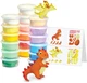 Zestaw masy plastycznej BERGER Kids Clay DINOZAURY 18 pojemniczkow 270 g (8596165040323) - obraz 3