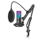 Конденсаторный игровой микрофон FIFINE T669 Pro3 RGB для ПК PS4 PS5 MAC с поп-фильтром Shock Mount & Gain Control - изображение 1