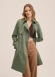 Тренч MANGO 27063259-POLANA Хаки XS E000218 - изображение 2