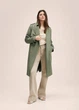 Тренч MANGO 27063259-POLANA Хаки XS E000218 - изображение 5