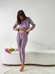 Пижама (свитшот + штаны) женская утепленная BARWA garments 0285/289 2XL Лиловая (2112852895111) - изображение 3