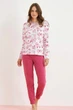 Пижама: джемпер и брюки Enrico Coveri 48(XL) Розовый микс (Rosa) (80340) - изображение 1