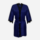 Szlafrok DKaren Viola XL Navy Blue (5901780642716) - obraz 2