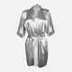 Peniuar damski DKaren Plus Size 90 8XL Silver (5903251437814) - obraz 1