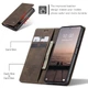 Чохол книжка з магнітом Xiaomi Redmi Note 12 Pro 5G CaseMe Dark Brown (33841-05) - зображення 3