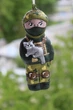 Сувенір скульптурний патріотичний ручної роботи "Захисник з котом", handmade патріотичний декор - изображение 1