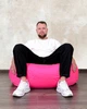 Кресло мешок груша Овал Coolki Оксфорд 600ДПУ XXL 130x90 Розовый - изображение 2