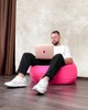 Кресло мешок груша Овал Coolki Оксфорд 600ДПУ XL105x85 Розовый - изображение 5