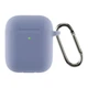 Чехол для наушников Armorstandart Ultrathin Silicone Case With Hook для Apple AirPods 2 Lavender Grey (ARM59684) - изображение 1