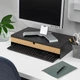 Подставка для монитора с выдвижным ящиком IKEA ELLOVEN 00485101 Черная - изображение 4