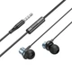 Наушники HOCO Encourage METAL universal earphones with mic M110 серые - изображение 3