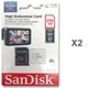Карта памяті microSDXC SanDisk High Endurance 256Gb class 10 V30 (100Mb/s) +adapterSD SDSQQNR-256G-GN6IA - зображення 2