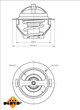 Термостат RENAULT Laguna 07- вир-во NRF NRF (725181) - зображення 1