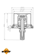 Термостат DAF XF 105. MX про-во NRF NRF (725029) - изображение 1