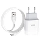 Сетевое зарядное устройство Hoco C72A + кабель Type-C Glorious Single Port Charger 1USB 2.1A White - изображение 3