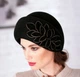 Фетровый женский берет Helen Line Черный (278-2) - изображение 1