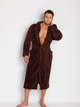 Халат чоловічий махровий DKaren Male Housecoat 130 2XL Chocolate (5901780647261) - зображення 3