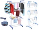 Многоярусная сушилка для белья, вещей, одежды Garment rack with wheels складная - изображение 3