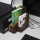 Лоток вертикальный А5+A6(лхдф) настольный или настенный с местом для надписи для папок, файлов на 2(1+1) отделения «CD» (4112200) венге - изображение 8