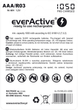 Акумулятор everActive R03/AAA 1050 mAH блістер 4 шт. (EVHRL03-1050) - зображення 2