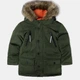 Детская зимняя длинная куртка для мальчика Minoti 15coat 36 39606JNR 92-98 см Хаки (5063025183146) - изображение 6