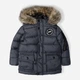 Детская зимняя длинная куртка для мальчика Minoti 15coat 43 39613JNR 92-98 см Черная (5063025183955) - изображение 6