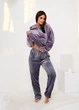 Тёплый женский костюм-пижама для дома 1000454 2XL-3XL (56-58) Серый - изображение 4