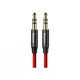 Кабель мультимедийный 3.5mm M to 3.5mm M 1.0m red-black Baseus (CAM30-B91) - изображение 1