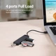 USB-хаб Vention 4-Port USB 2.0 з micro USB живленням 0.15M Black(CHLBB) - зображення 6