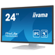 Монитор ЖК 23.8" Iiyama T2452MSC-W1 IPS 1920х1080 60Гц безрамочный/сенсорный экран Белый - изображение 2