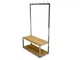 Дизайнерская Напольная вешалка в стиле Loft Design 110x30x180h Серый/Дерево ATL118 - изображение 8