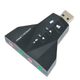 Звуковая карта USB для компьютера или ноутбука внешняя, с кнопками управления арт.100194 - изображение 2