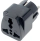 Переходник сетевой дорожный US/UK/AU на EU вилку Черный (EU Adapter black) - изображение 1