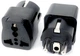 Переходник сетевой дорожный US/UK/AU на EU вилку Черный (EU Adapter black) - изображение 3