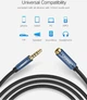 Удлинитель UGREEN AV118 3.5 mm Male to 3.5 mm Female, 1.5 m Black 40674 - изображение 5