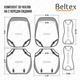 Авточехлы 3D на передние сидения 4шт и 2 подголовника BELTEX Montana чехлы для авто алькантара Черный (BX87150) - изображение 6