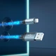 Кабель Hoco U112 RGB-підсвічування Gray - изображение 8