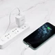 Мережевий зарядний пристрій з кабелем HOCO C76A Plus Speed source PD20W charger set(C to iP) White (6931474746924) - зображення 5