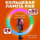 Кольцевая светодиодная лампа RGB LED RING MJ26 26 см с YO-989 держателем телефона - изображение 4
