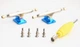 Подвески для фингерборда Just Skate FB Premium PRO Truck Revers Kingpin Blue 34 мм - изображение 3