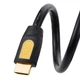 Кабель UGREEN HD101 HDMI MM 5.0 м V1.4 4K Black-Yellow (10167) - изображение 3