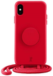 Etui plecki Just Elegance PopGrip do Apple iPhone X/XS Cyber red (4062519300169) - obraz 1